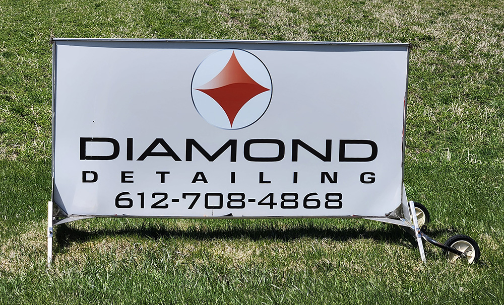 Diamond Detailing Highway sign